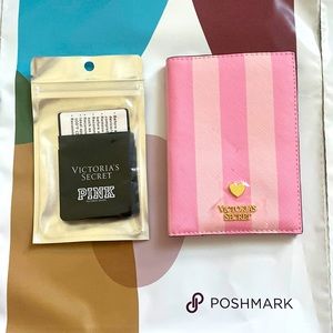 BRAND NEW WITH TAGS VICTORIA SECRET ACCESSORIES BUNDLE passport holder/card hold
